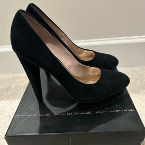 Steve Madden black Mercyy platform heels. Size 9